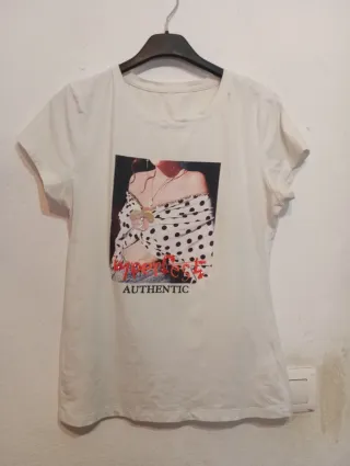 Camiseta Estampada Mujer Talla M