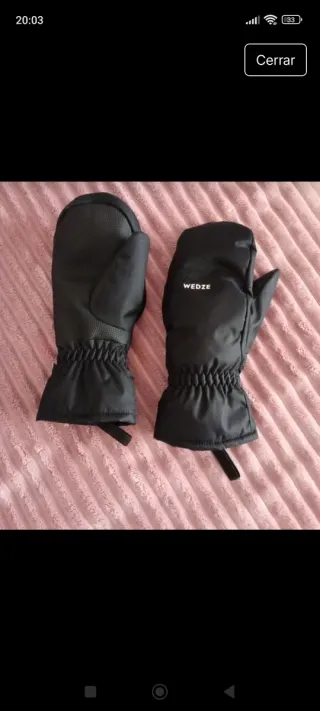 Manoplas esquí niño Wedze talla 6 años