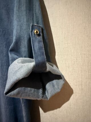 Camisa vaquera con estampado de bicicleta