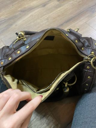 Bolso Versace Marrón con Tachuelas