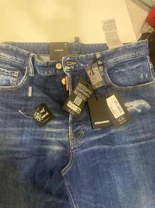 Pantalón Vaquero Dsquared2 Loose Jean Azul