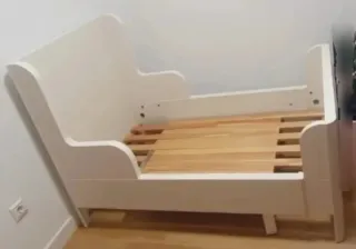 Cama extensible IKEA BUSUNGE + colchón Omsint