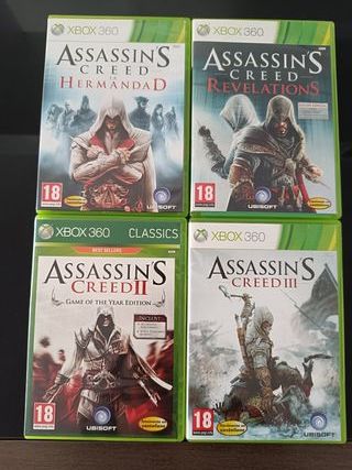 Assassin's Creed Xbox 360 (4 Juegos)
