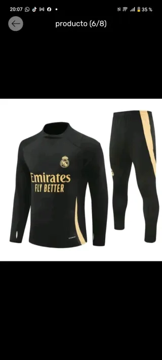 Chándal Adidas Real Madrid Blanco y Azul
