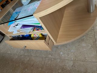 Mesa de centro madera y cristal