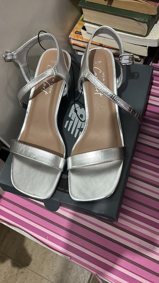 Sandalias New Look Plata Talla 37