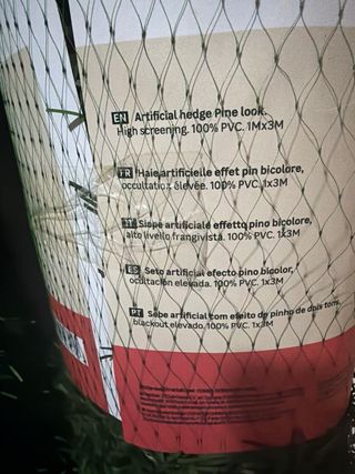 2 set di siepe artificiale Naterial 1x3m