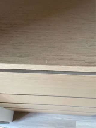 Cómoda Malm 4 cajones madera clara