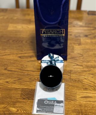 Anillo Compromiso Moissanita 0.3ct Talla 12