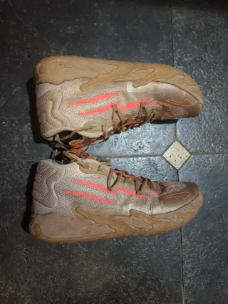 Zapatillas Baloncesto Lameloball Beige/Naranja