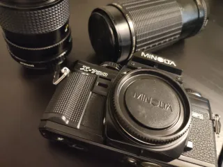 Cámara Analógica Minolta X-700 + 2 Lentes + Funda