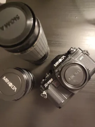 Cámara Analógica Minolta X-700 + 2 Lentes + Funda