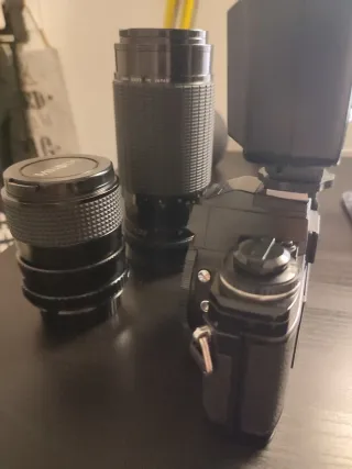 Cámara Analógica Minolta X-700 + 2 Lentes + Funda