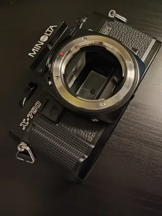 Cámara Analógica Minolta X-700 + 2 Lentes + Funda