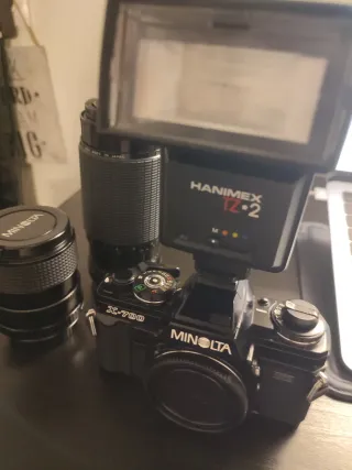 Cámara Analógica Minolta X-700 + 2 Lentes + Funda