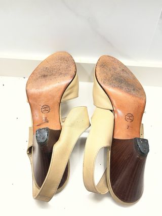Sandalias Beige Tacon Correa Hebilla FARRUTX