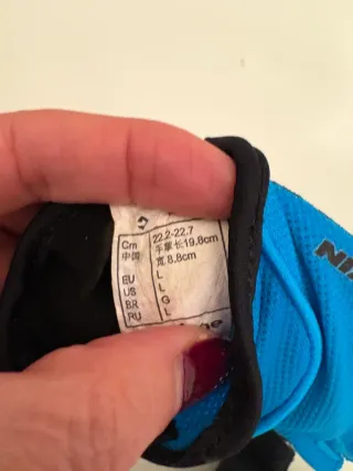 Guantes BTWIN Azul y Negro