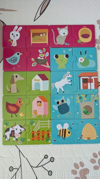 Lote 3 Puzzles Duo Infantiles