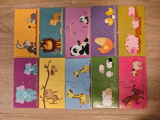 Lote 3 Puzzles Duo Infantiles