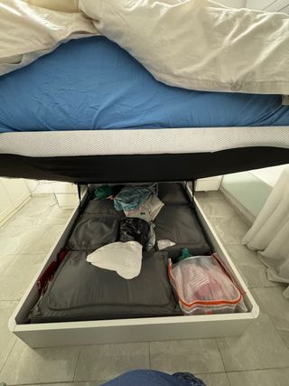 Canapé abatible madera y tela