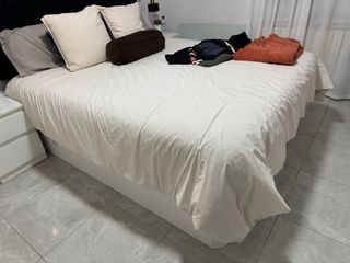 Canapé abatible madera y tela