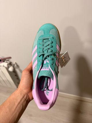 Adidas Gazelle Bold Turquesa y Rosa