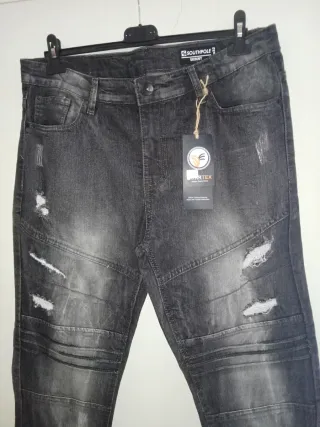 Pantalón vaquero elástico hombre XXL