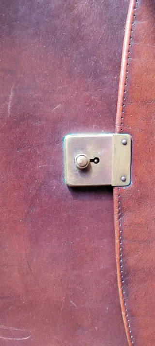 Borsa porta documenti in pelle