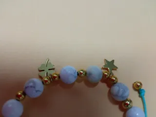 Pulsera Jaspe Blanco y Turquesas