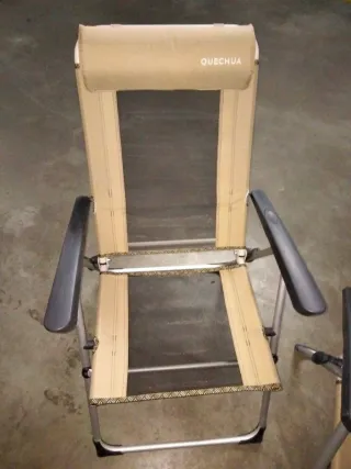 2 Sillas de Camping Quechua Beige