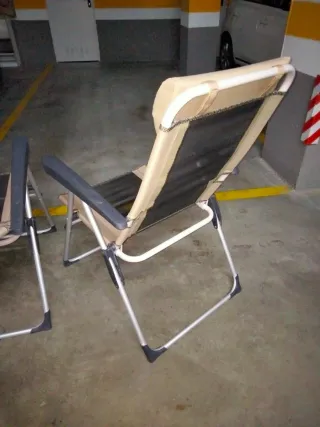 2 Sillas de Camping Quechua Beige