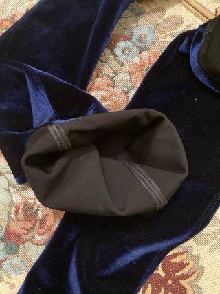 Botas mosqueteras terciopelo azul