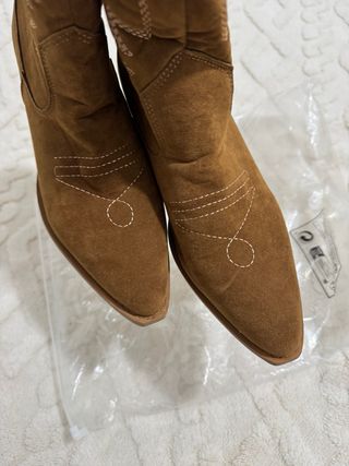 Botas cowboy marrones talla 37