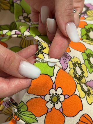 Vestido floral retro Zara