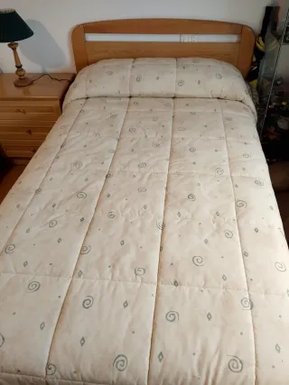 Dos Camas gemelas de 105 cm madera