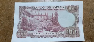 4 Billetes 100 Pesetas España 1970