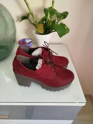 Botines burdeos y marrones