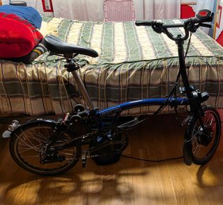 Brompton C Line Eléctrica Azul