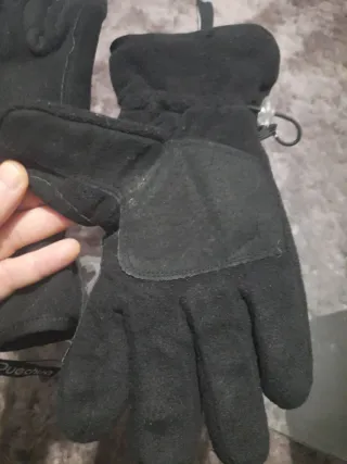 Guantes Polar Hombre Decathlon Negros