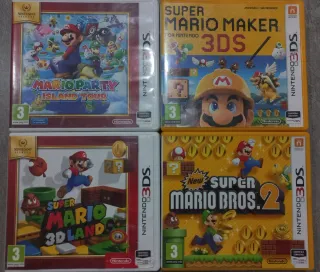 Lote 4 Juegos Nintendo 3DS Mario