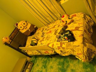 2 Camas de 90x200 Hierro forjado negro y madera