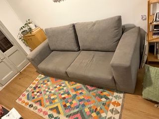 Sofá Banak 3 plazas tela gris