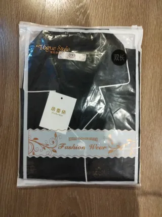 Pijama Satén Vogue Style Negro Talla XXXS