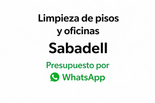 Limpieza de pisos y oficinas en Sabadell