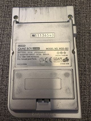 Nintendo Game Boy Pocket MGB-001 Plata