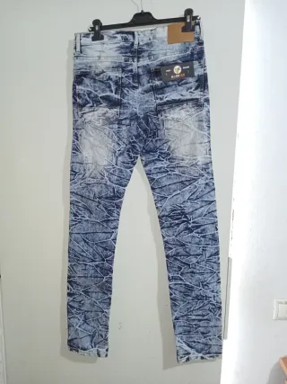 Pantalón vaquero hombre elástico talla 44