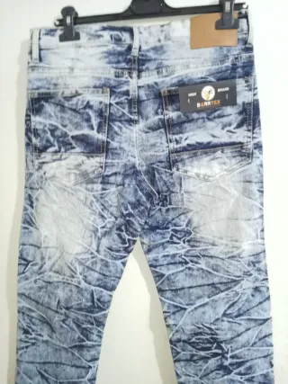 Pantalón vaquero hombre elástico talla 44