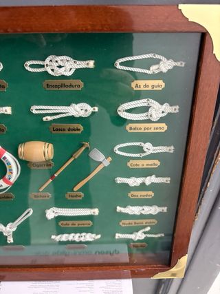 Cuadro Nudos Marineros Madera