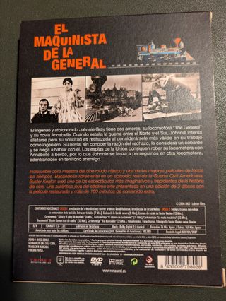 DVD El Maquinista de la General Buster Keaton