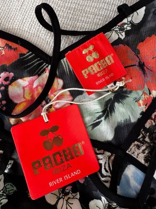 Top Pacha Estampado Flores Tirantes